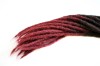 dredy, dready, dreadloki, dredloki syntetyczne, dreadlocks, ciemny brąz, zestaw, Red Ombre