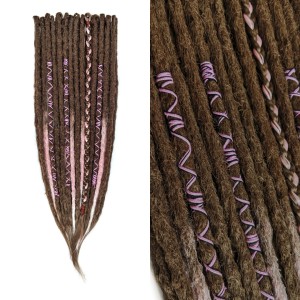 DREDLOKI SYNTETYCZNE - Mocha Bloom - 10 szt.